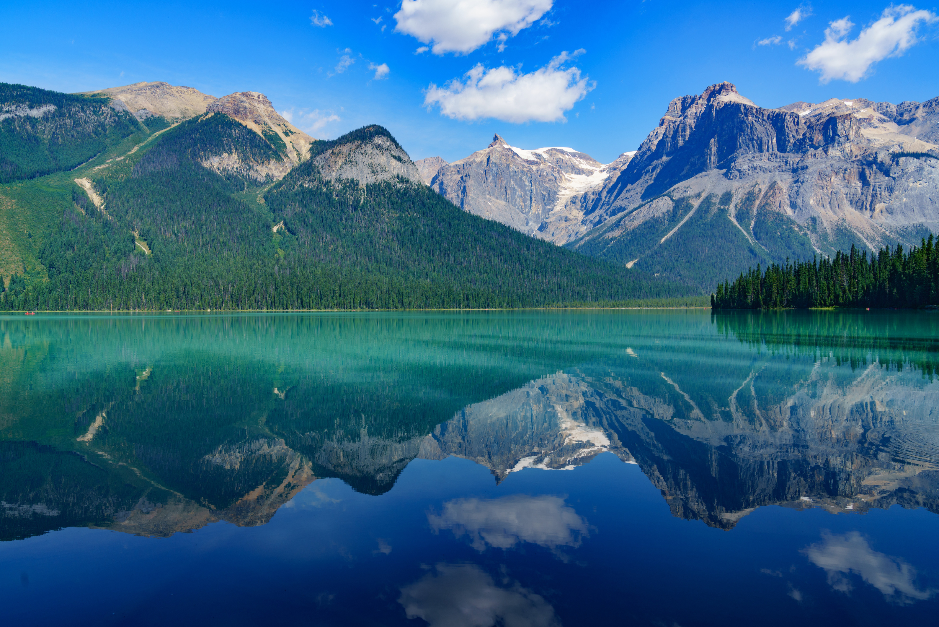 Landscape Of Mountains And Lake